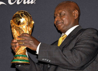 Uganda hosts the world cup trophy