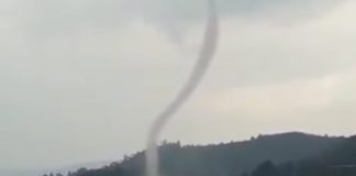 Tornado hit lake bunyonyi