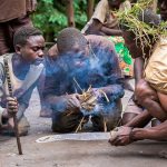 Batwa-making-fire